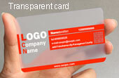 transparent card