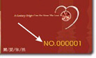 gold or silver flat numbering card