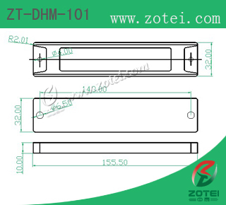 Product Type: ZT-DHM-101 ( UHF ABS RFID metal tag )