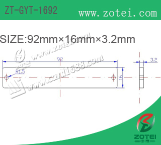UHF PCB RFID metal tag:ZT-GYT-1692