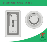 HF sticky RFID label / inlay