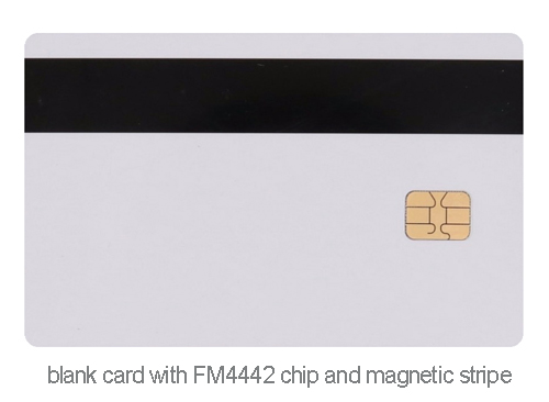 blank card with chip