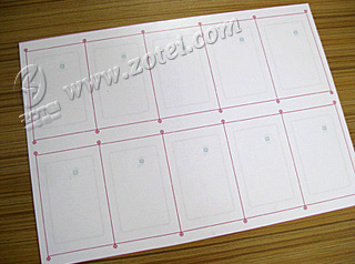 RFID card prelaminated inlay
