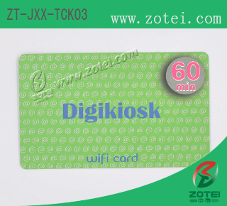 RFID card ticket