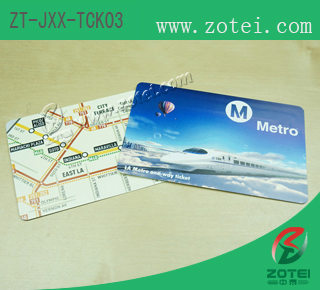 RFID card ticket