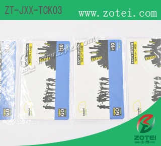 RFID card ticket
