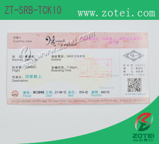 RFID single ticket