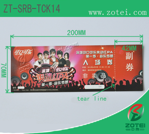 RFID single ticket