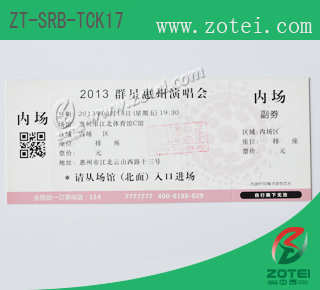 RFID single ticket