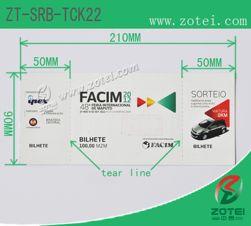 RFID single ticket