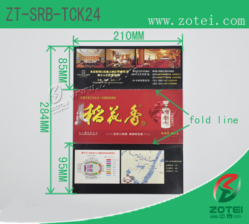 RFID folding ticket