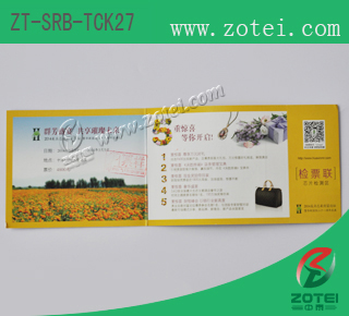 RFID folding ticket