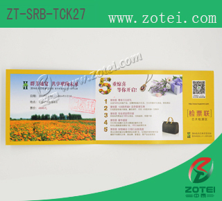 RFID folding ticket