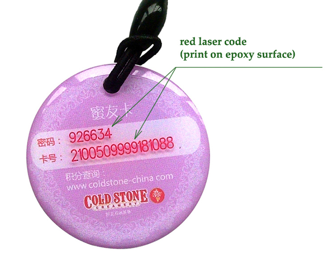 Epoxy key tag process