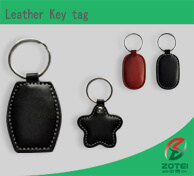 Leather key tag