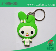 soft PVC key tag (Rabbit)
