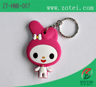 soft PVC key tag (Rabbit)