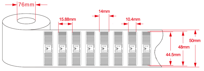 ALN 9610 sticky RFID label/inlay,RFID label/tag factory