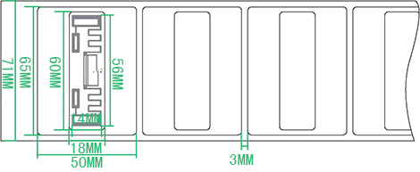 UHF sticky RFID label/inlay