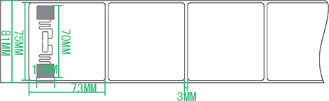 UHF sticky RFID label/inlay