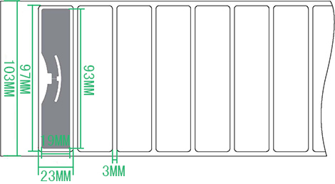 UHF sticky RFID label/inlay