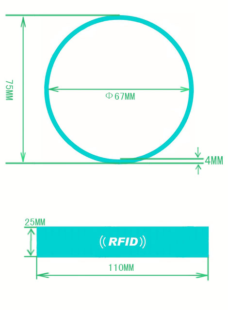 Circle RFID Silicone Wristband