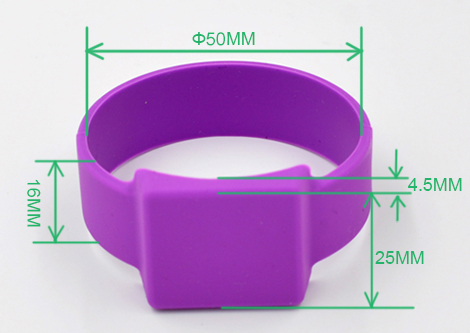 RFID silicone wristband