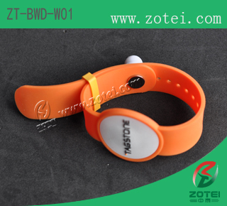 Soft PVC two chips RFID wristband:ZT-BWD-W01