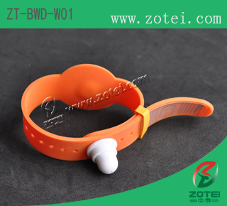 Soft PVC two chips RFID wristband:ZT-BWD-W01