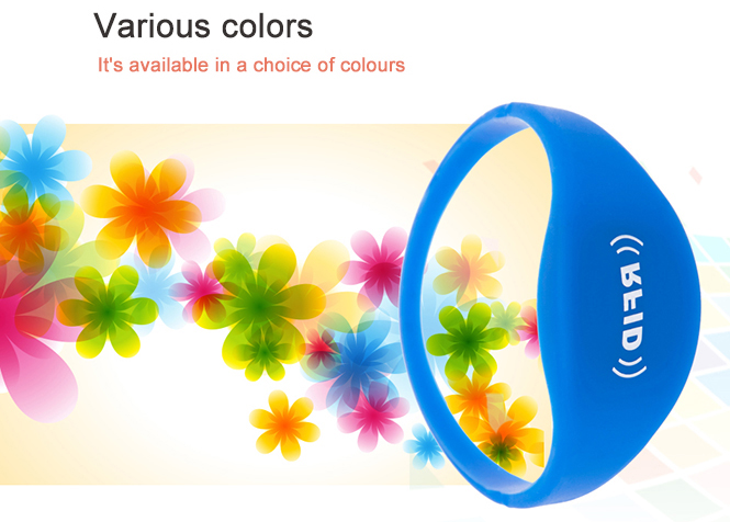 Oblate RFID Silicone Wristband