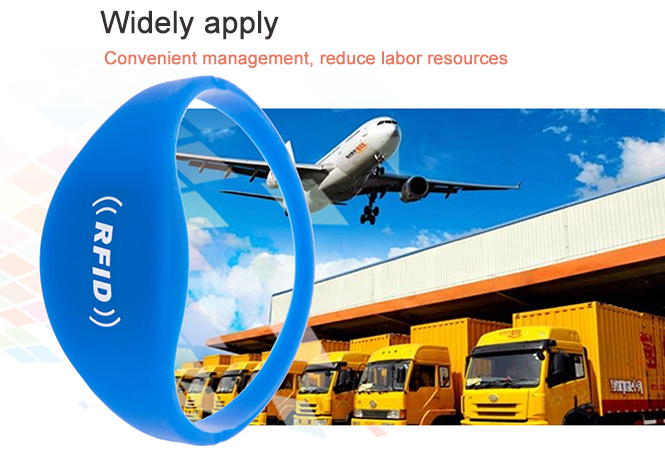 Oblate RFID Silicone Wristband