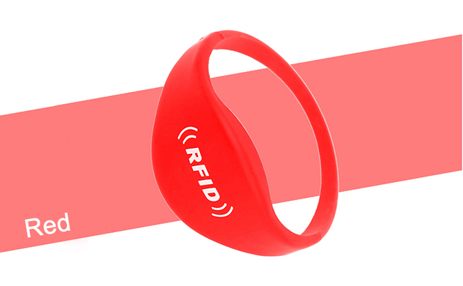 Oblate RFID Silicone Wristband