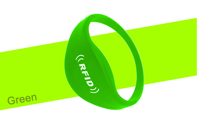Oblate RFID Silicone Wristband