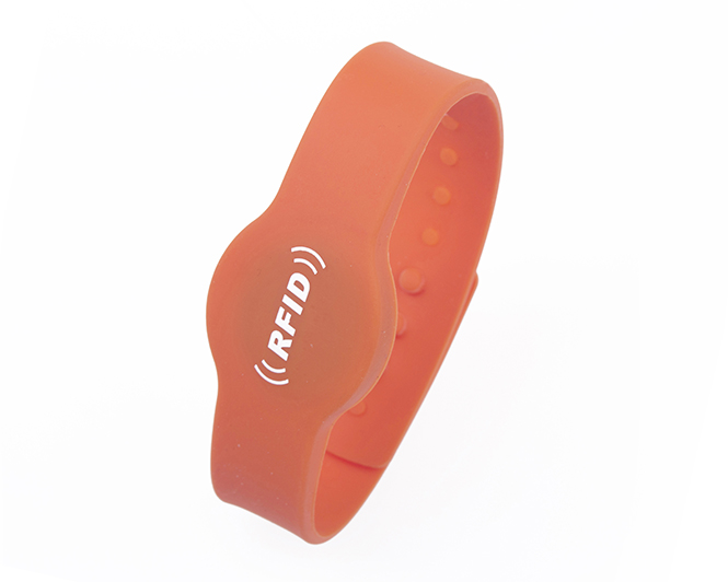 Concave-convex Button RFID Silicone Wristband