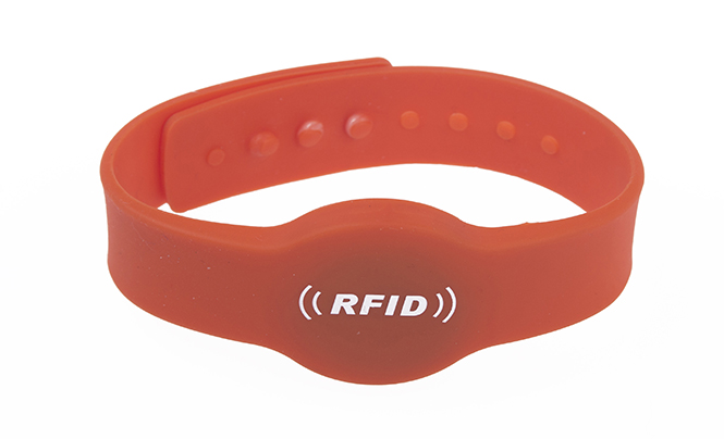 Concave-convex Button RFID Silicone Wristband