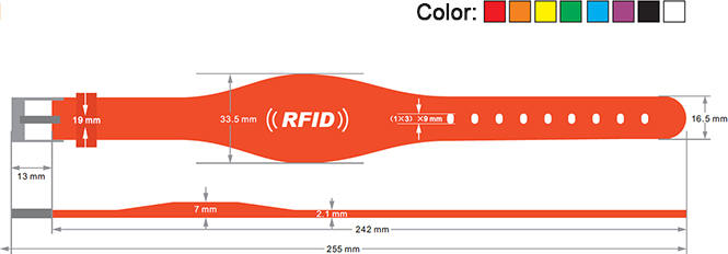 RFID silica gel wristband