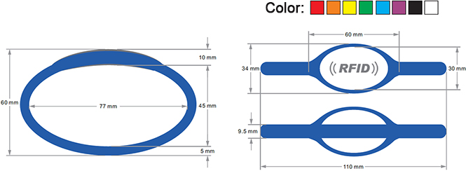 RFID silica gel wristband