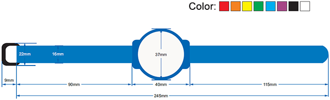RFID nylon wristband tag