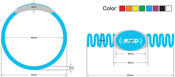 RFID Plastic wristband
