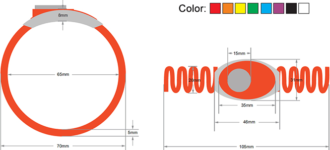 RFID Plastic wristband