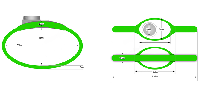 RFID silica gel wristband