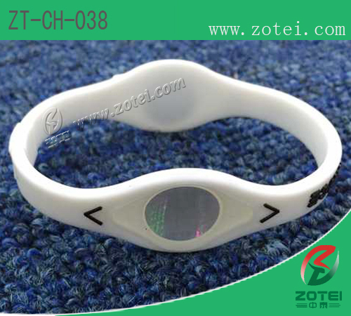 Anti-Counterfeit dual-ended silicone wristband