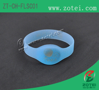 RFID oval Luminous Silicone Wristband