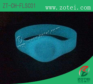 RFID oval Luminous Silicone Wristband