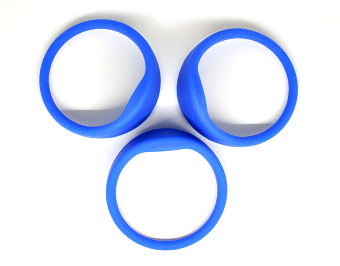 Bold Oblate RFID Silicone Wristband