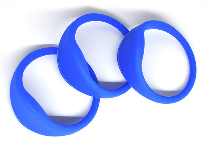 Bold Oblate RFID Silicone Wristband