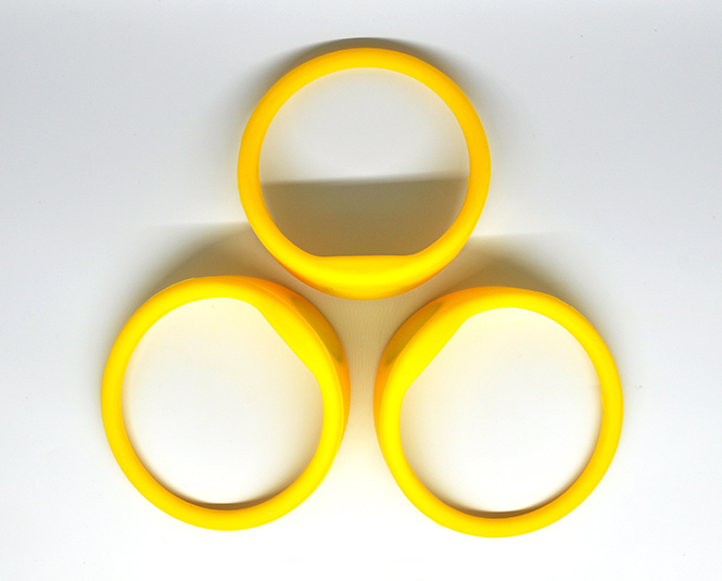Bold Oblate RFID Silicone Wristband