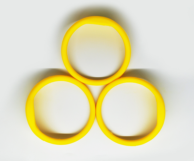 Bold Oblate RFID Silicone Wristband