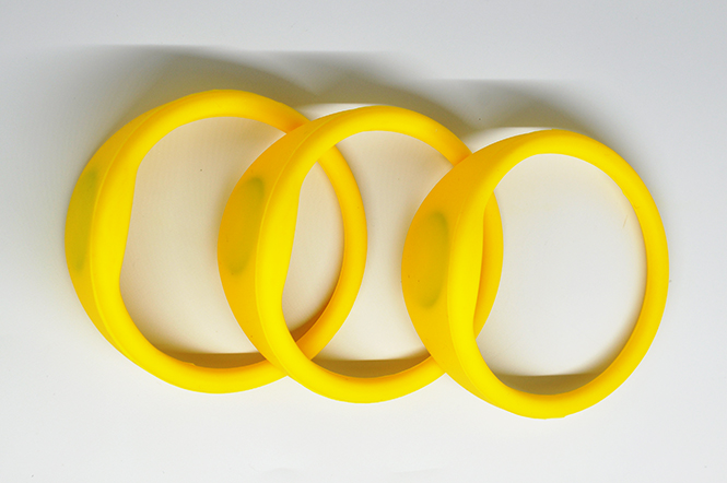 Bold Oblate RFID Silicone Wristband