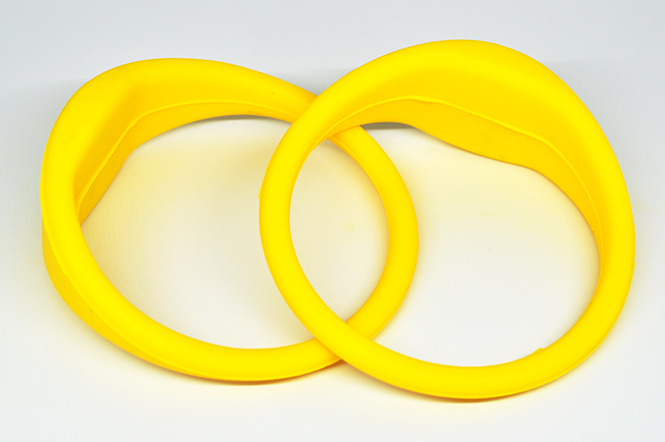 Bold Oblate RFID Silicone Wristband